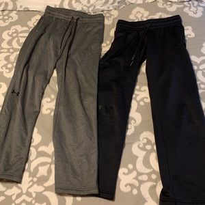 bundle- gray and black under armour sweatpants